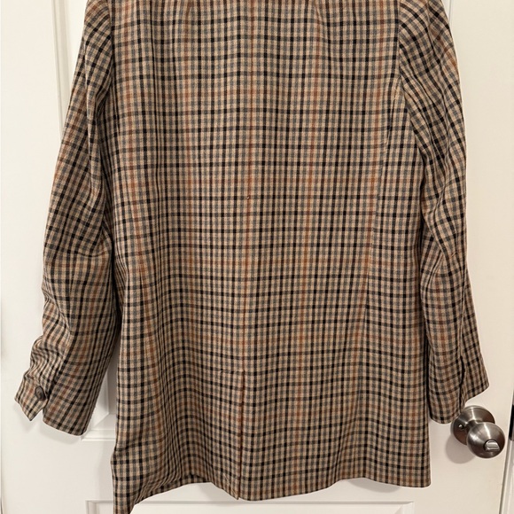 Madewell Checkered Jacket in Brown and Black - Picture 4 of 5